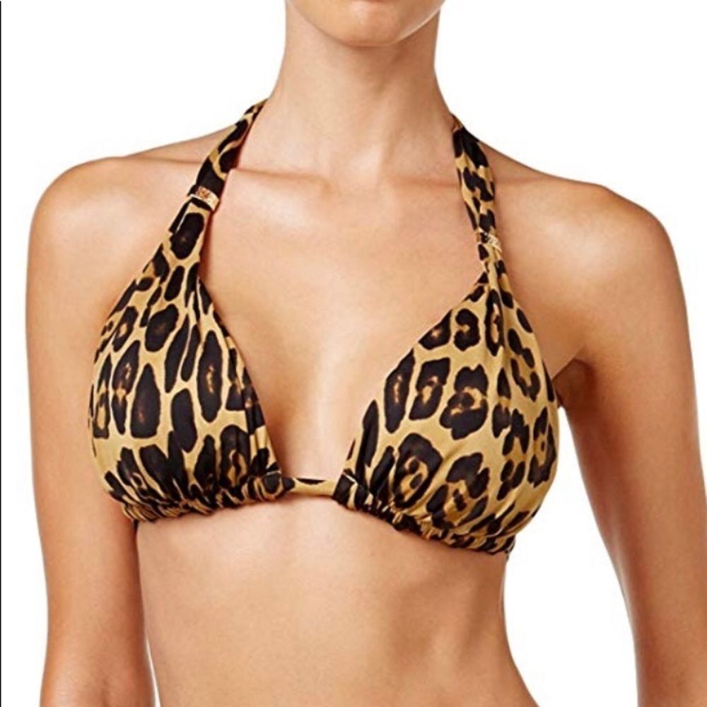 Lauren Ralph Lauren Cheetah bikini top. Fits C/D cup. New
